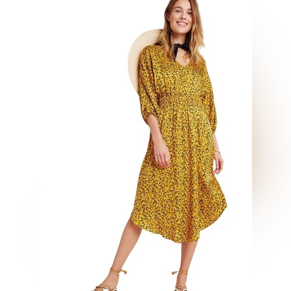 Anthropologie Marigold Midi Dress- Size Large - Picture 2 of 16